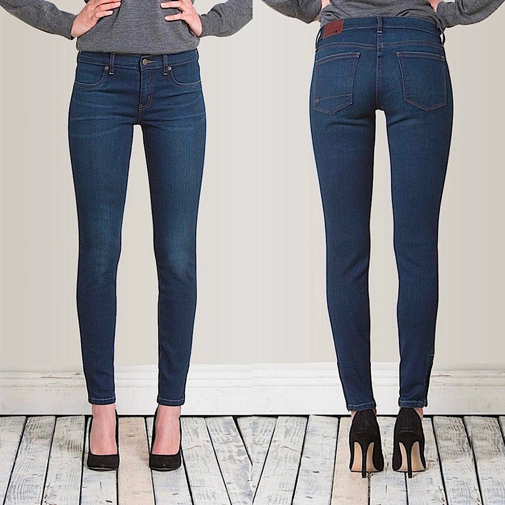 Henry & Belle Mid-Rise Super Skinny Ankle Clean Dark Wash Ideal Skinny Jeans